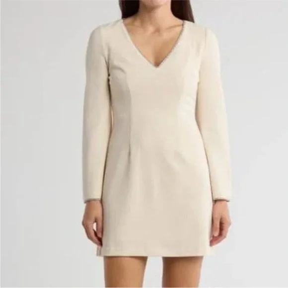 Donna Morgan Dresses | Donna Morgan Cream Long Sleeve Dress | Color: Cream/White | Size: 12 | Cvgregorek's Closet Donna Morgan Dresses | Donna Morgan Cream Long Sleeve Dress | Color: Cream/White | Size: 12 | Cvgregorek's Closet